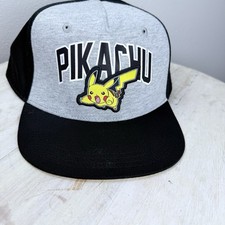 Pok mon Boys Pikachu Cotton Snapback Hat, One Size Fits Most