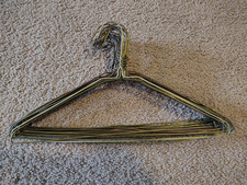 Metal Wire Clothes Hangers, 27 Count, Color Bronze and Silver