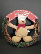 Vintage Christmas Gingerbread Medium Wreath Christmas Decor