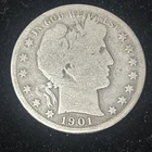 SASA 1901 S Barber Half Dollar