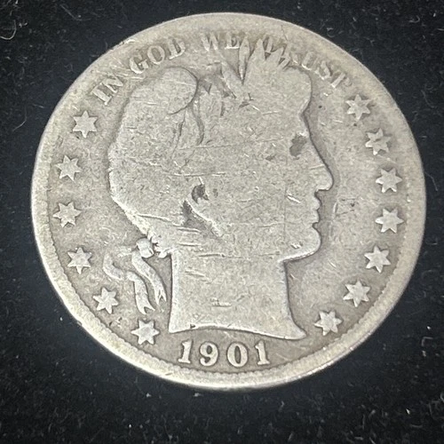 SASA 1901 S Barber Half Dollar