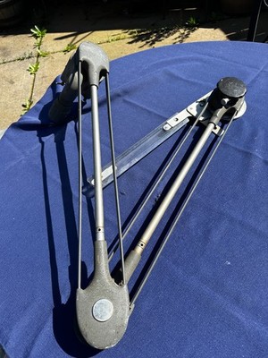 Vintage Bruning Drafting Machine Arm w/ Table Clamp Industrial Tool