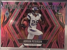2023 Phoenix Football ADRIAN PETERSON Pink Fire Forged SP /175 Vikings