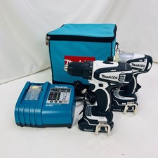 Makita 18V Set LXFD01 Drill  BTD142 Impact W/ Charger, 2 Batteries  a Case