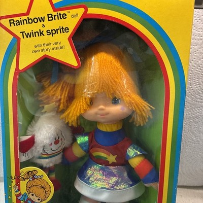 Adorable Sealed NIB Rainbow Brite Doll With Twink Sprite 1983. Doll Is 9 Inches
