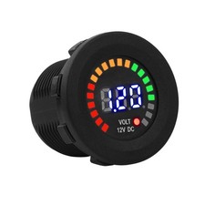 Digital 12V Waterproof LED Display Voltmeter Gauge Fits Car Truck ATV UTV