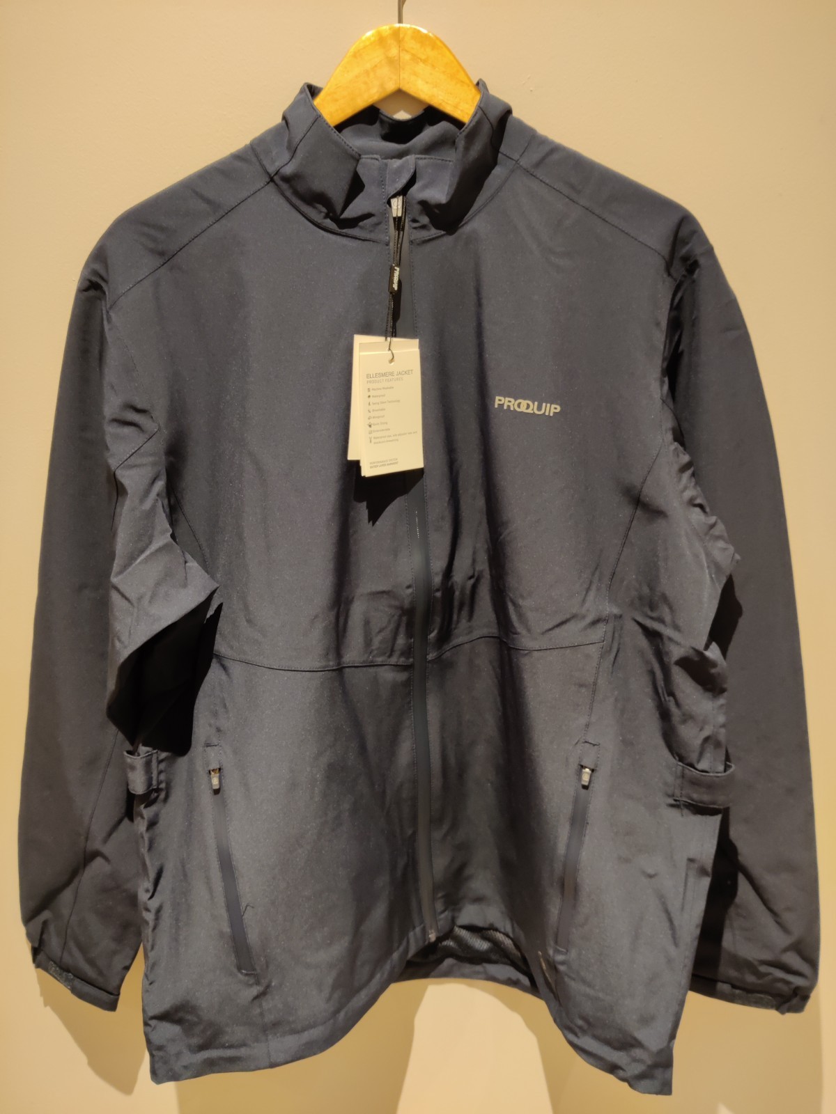 Proquip Ellesmere Giacca da Golf Impermeabile, Navy, L (47 Pollici Petto) foto 2