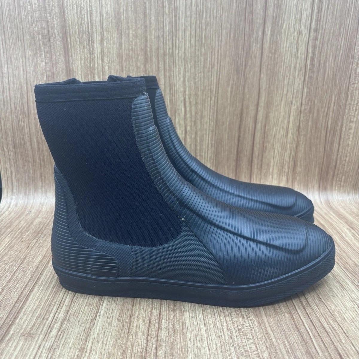 Helly Hansen Zip Up Rubber‎ Scuba Water Fish Boot Black Rubber M 8.5 W 10 Lightweight Rubber Boots for Men for sale | eBay main image 4