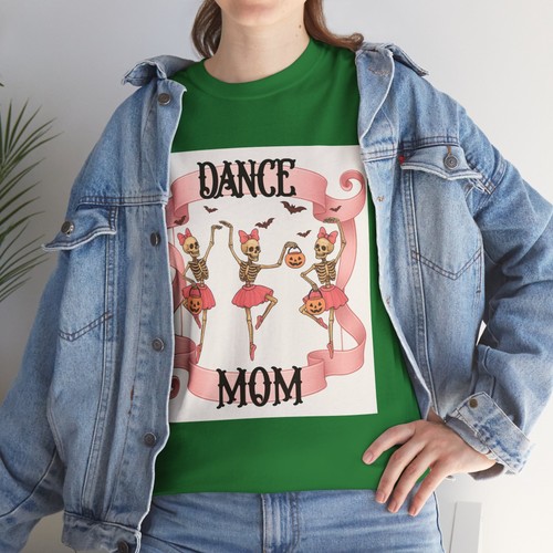 Dance Mom T-Shirt Halloween Ballet Ballerina Skeleton Heavy Cotton Gift Coquette - Picture 33 of 57