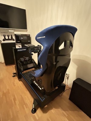 SIM LAB Racing Simulator/ Rennsport, SETUP, Fanatec F1 Lenkrad