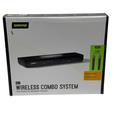 Shure BLX288/SM58 H9 Handheld Wireless System Come 2 Microphones Authentic Works