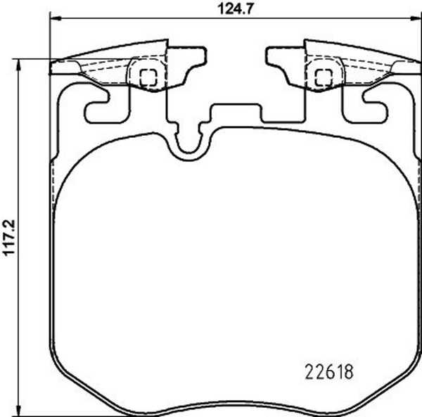 Hella Pagid Bremsbelagsatz Scheibenbremse 8DB 355 039-461 FüR BMW 3Er G20 G80 X5-image