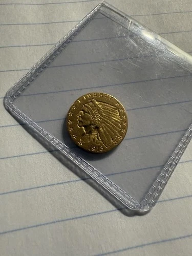 1913 $2.50 Indian Head Gold Quarter Eagle BRILLIANT UNCIRCULATED U.S. Gold Coin