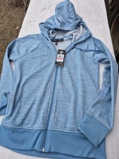 Under Armour Hoodie Coldgear Womens Extra small Full Zip Sweatshirt Sea Foam NWT