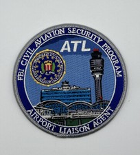 GMAN Patch FBI CASP ATL Atlanta Airport Civil Aviation Security Program P119d