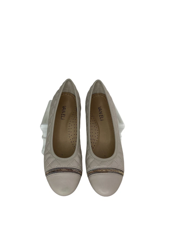 Vaneli Women’s Sigrid Nappa Ecru-Putty Size 7 Slim Slip-On Flat - Image 4 of 4