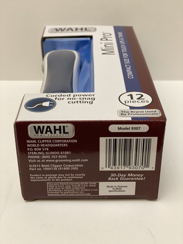 Wahl MINI PRO TAGLIERINA ELETTRICA CON CAVO CLIP Compact USP Trim GROOMING 12p. TAGLIO CAPELLI - Foto 5 di 6