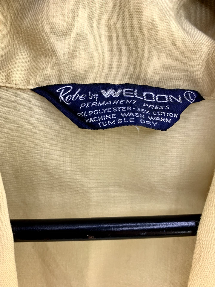 Bata de Weldon Albornoz Ropa de Dormir Salón De Colección Años 50 60 Adulto Talla Grande L Foto 3 de 4