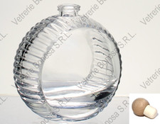 Bottiglia Sfera in vetro cristallino con tappo - 10 cl