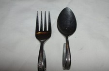 TODDLER STAINLESS SPOON FORK