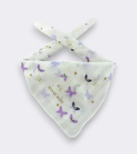 Vintage Hanae Mori Handkerchief Neckerchief Bandana Pocket Square Gift