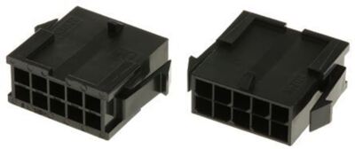 5 x Molex MICRO-FIT 3.0 43020, 3mm Rastermaß, 10-fach, 2-reihig Steckergehäuse
