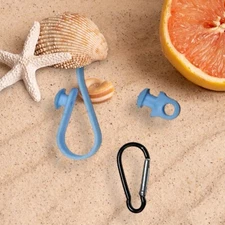 Bogg Bag Blue Hooks and Key Holder 3 pcs Accessories Bagg Bag Charm Cup Hanger