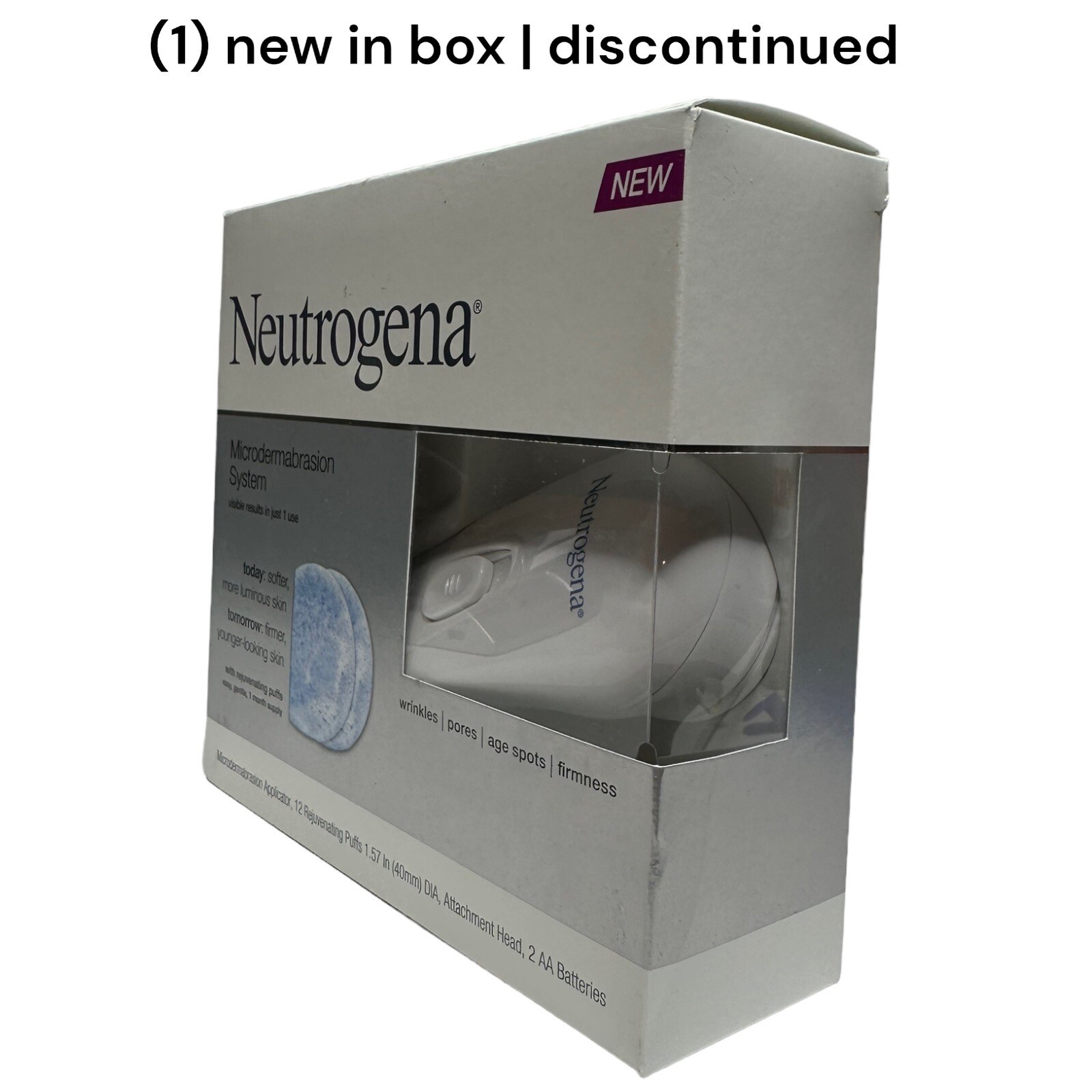 1 Neutrogena Microdermabrasion System 12 Puff Refills Included