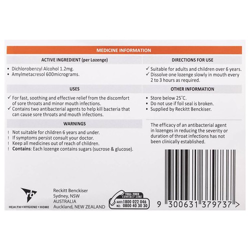 12 x Strepsils Orange Flavour 36 Lozenges Soothes Sore Throat Relief Treatment - Picture 7 of 12