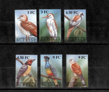 Congo 2000 - Birds - Set of 6 Stamps - Scott #1522-7 - MNH