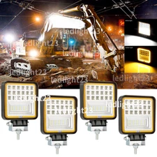 4'' LED WORK LIGHTS Flood Lights fit Caterpillar Construction Equipment Forklift