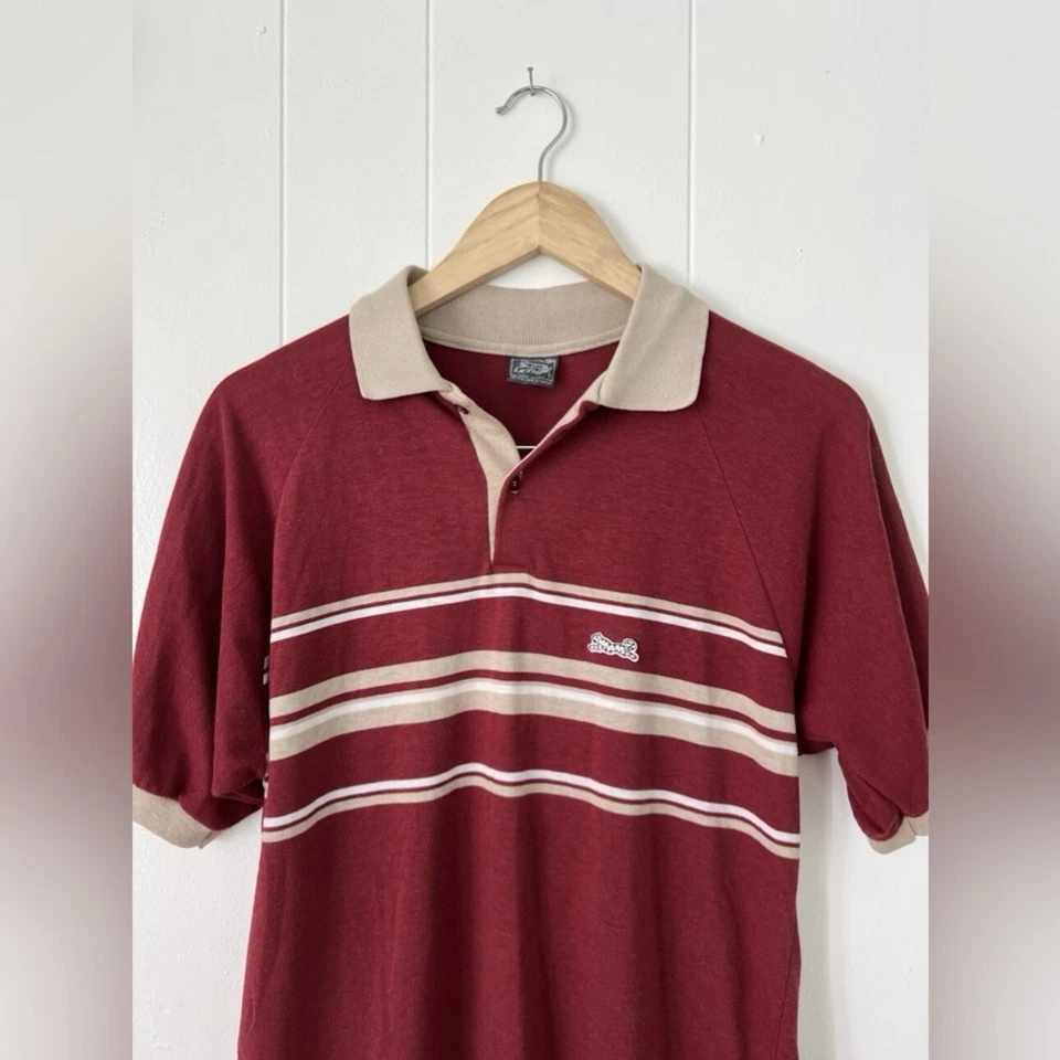 Le Tigre Vintage 90’s Red Striped Polo Size XL Y2K - Image 2 of 4