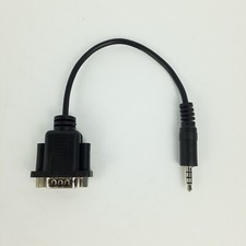 DB9 9 Pin Male To 3.5mm Male Jack Serial Data Adapter Cable 8in Connector Cord