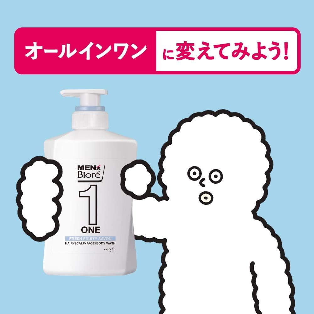 Men's Biore ONE (ONE) All-in-one whole body cleanser Hair and skin