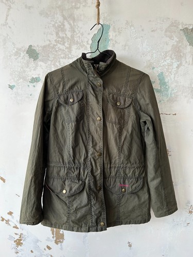 Barbour Wax Flyweight Sapper Rose Liberty Fabrics Waterproof Hood Jacket Coat