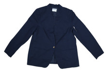 Old Navy Notched Collar Pixie Blazer Long Sleeve Navy Blue Business Jacket XLT