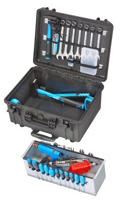 Wasserdichter Trolley Hartschalen Werkzeugkoffer Tool case Box, 64908-TR-TC-ZPU