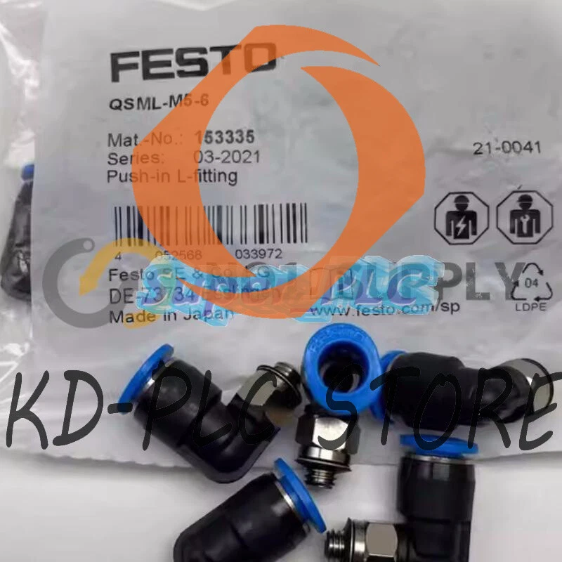 NEW 100PCS FESTO Qsml-M5-6 153335 Push in fitting mini series - Image 2 of 2