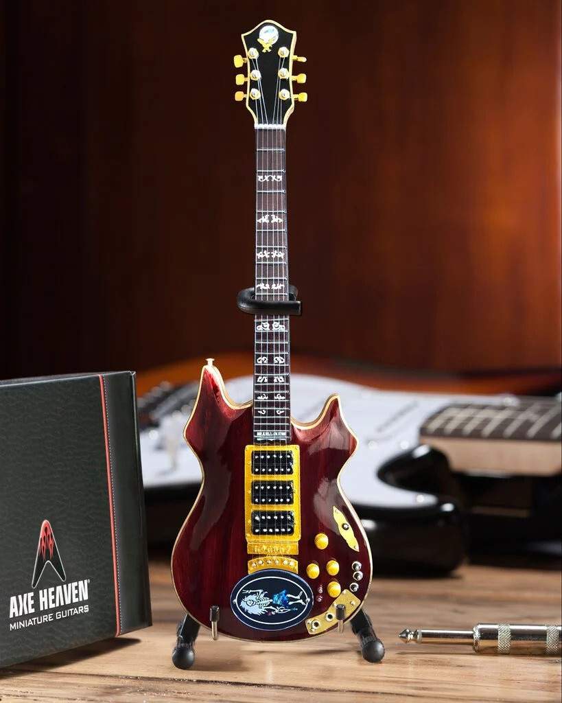Jerry Garcia Rosebud - Axe Heaven Miniature Guitar - The Grateful