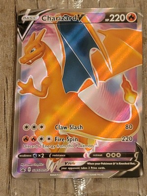 Charizard V Full Art Promo SWSH050 CHAMPIONS PATH Pokemon Promo Card | eBay