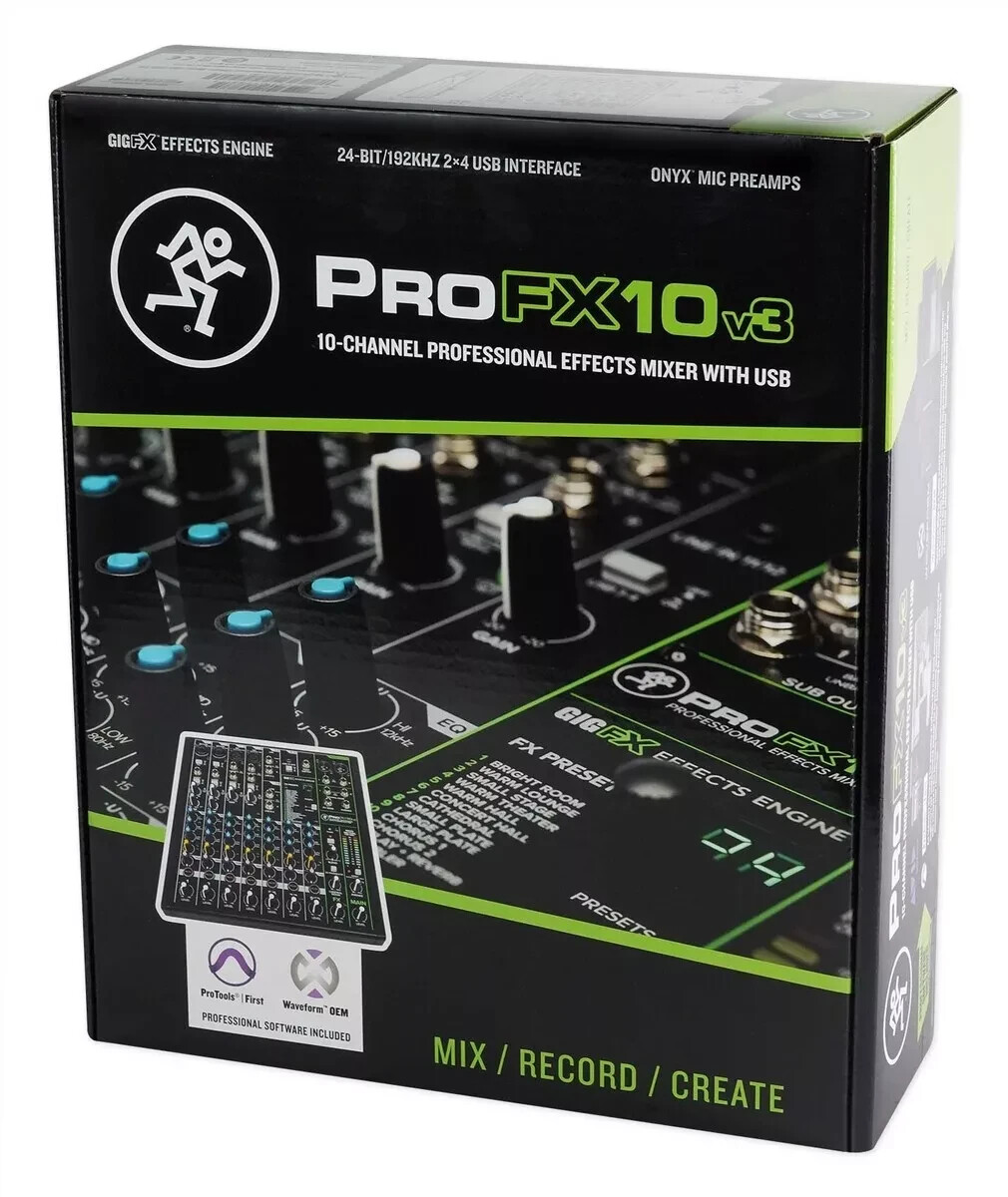 Mackie ProFX10v3 美品 完品 Mackie ProFX10v3 10-Channel Sound Reinforcement Mixer with