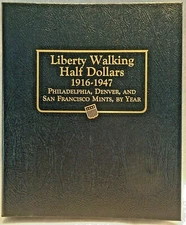 Whitman Classic Liberty Walking Half Dollars 1916-1947, Coin Album NEW
