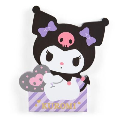 Sanrio 462161 Kuromi Character Shaped Memo 5.0 x 4.3 x 0.3 inche