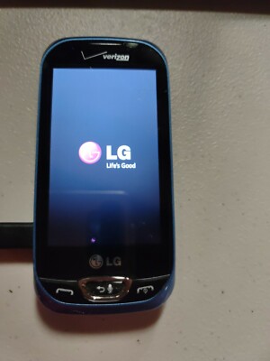 LG VN280 Extravert 2 Verizon Bluetooth Voice Slider Blue Cell