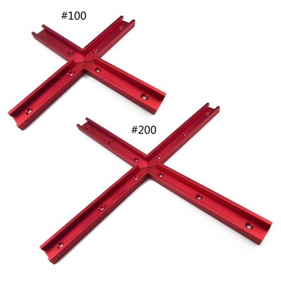 4Pcs T-track Connectors Miter Track Jigs Fixture Slot DIY Woodworking