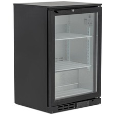 SINGLE DOOR DRINKS REFRIGERATOR FRIDGE BEER BOTTLE COOLER MAN CAVE PUB BAR