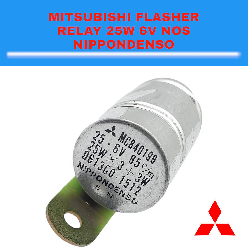 Flasher Relay 25W 6V NOS Nippondenso 061300-1512 MC840199 Flasher Relay 25W 6V NOS Nippondenso 061300-1512 MC840199