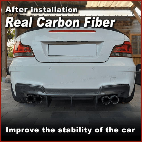 Difusor de carbono para BMW E82M 1M Coupé difusor trasero parachoques alerón parte trasera - Imagen 2 de 11