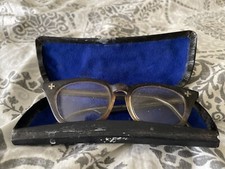 vintage b l bausch and lomb 5 3/4 safety glasses made in england with hard case