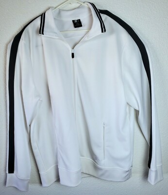 美品】STARTER Warm Up Pullover (white) XL
